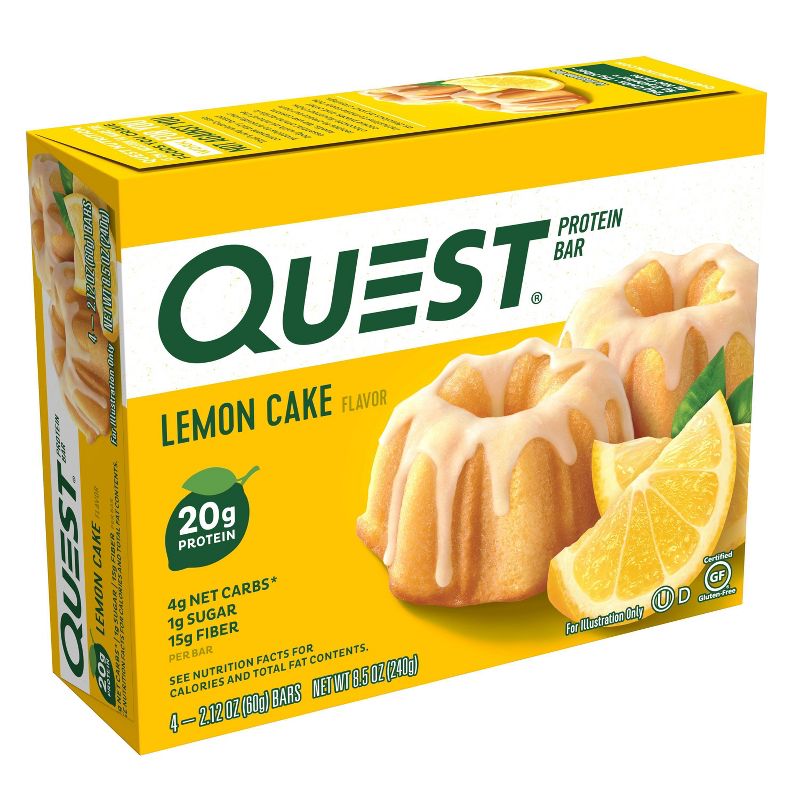 Quest Nutrition Lemon Cake Bar - 4ct