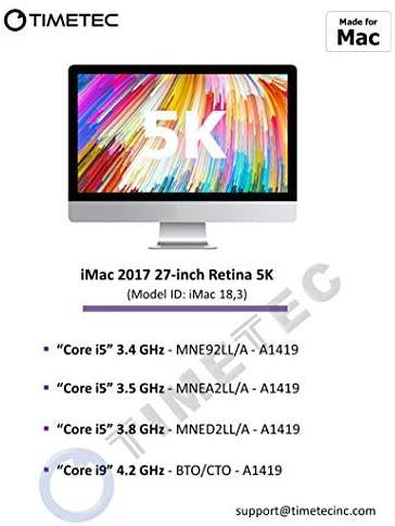 Timetec Hynix IC 64GB KIT (4x16GB) Compatible for Apple 2017 iMac 27-inch w/Retina 5K Display DDR4 2400MHz PC4-19200 2Rx8 CL17 1.2V SODIMM Memory Upgrade (64GB KIT (4x16GB))
