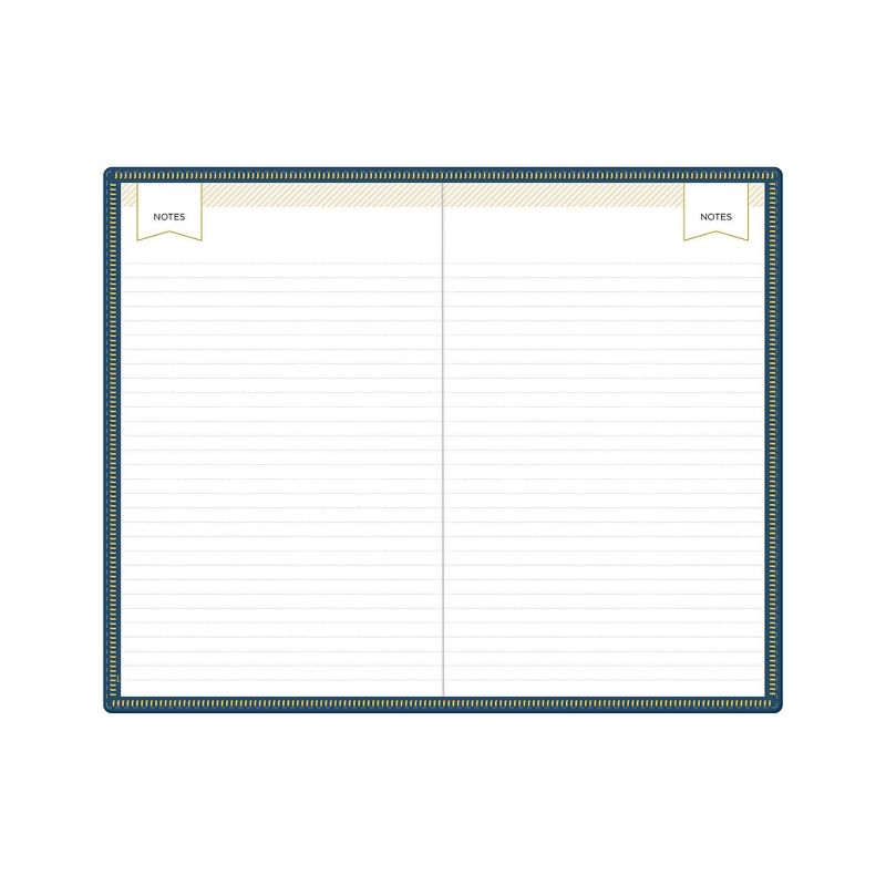 2021 Planner 5" x 8" Faux Leather Weekly/Monthly Bookbound Zip Closure Navy - Day Designer