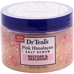 Pink Himalayan Salt Scrub - Restore & Replenish with Pure Epsom Salt & Essential Oils --454g/16oz