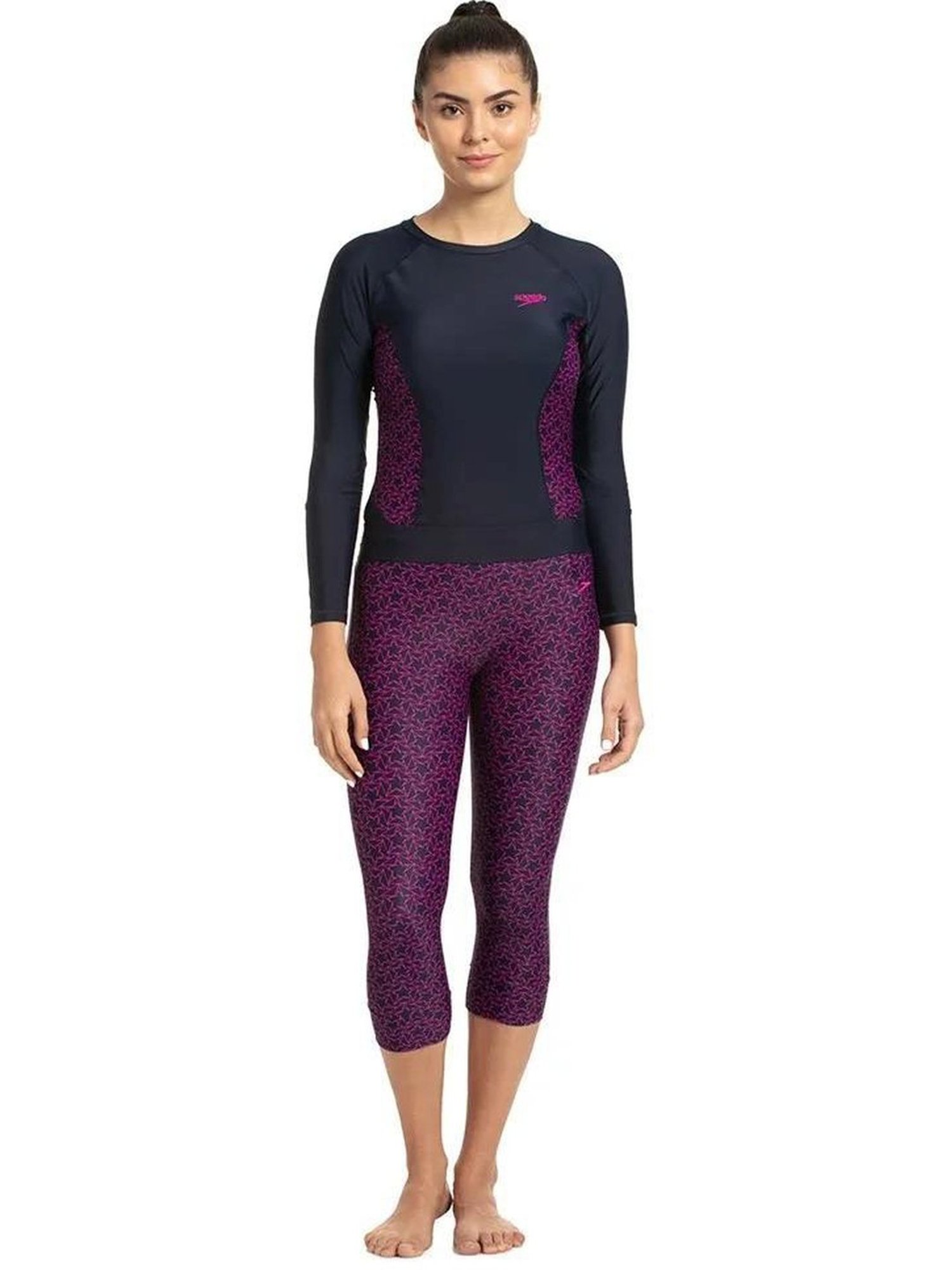 Speedo Purple Printed Swimwear Bottom