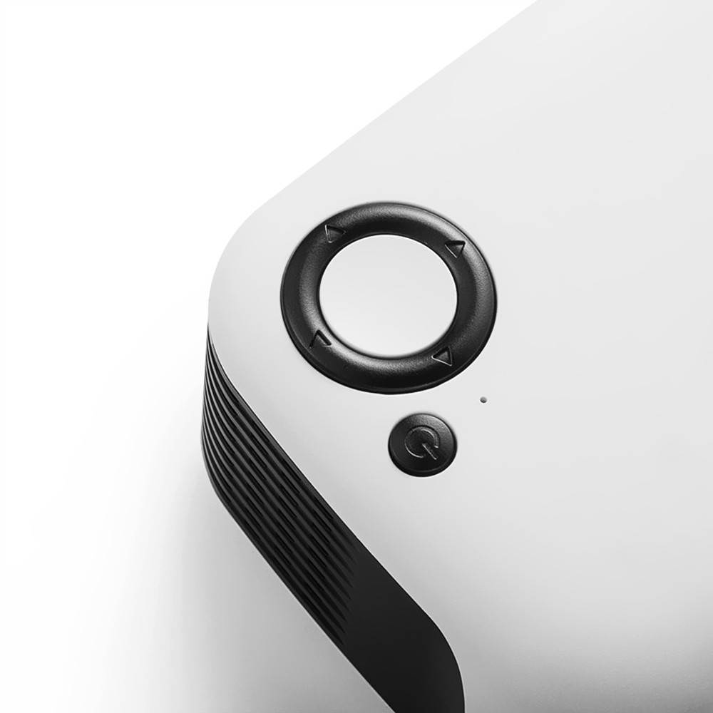 Mini Portable Projector Supports 1080P LCD 50,000 Hours Lamp Life Home Theater Video Projector Lightweight and Support Power Bank for TV Box/XBOX/TF Card/U Disk US Plug