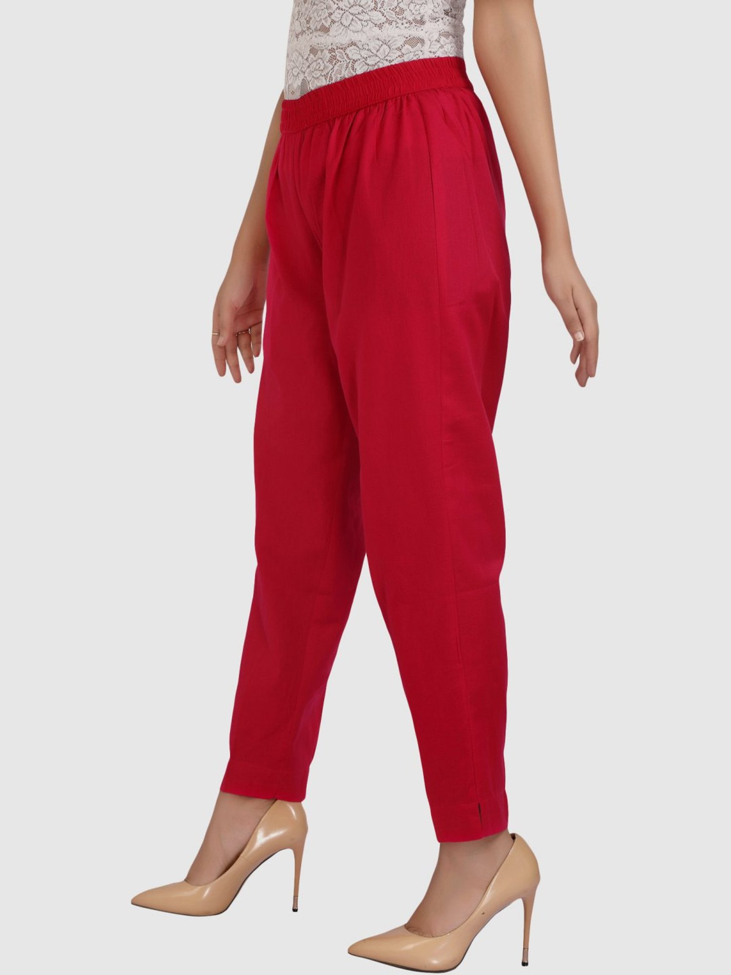 Cotton Culture Red Cotton Pants