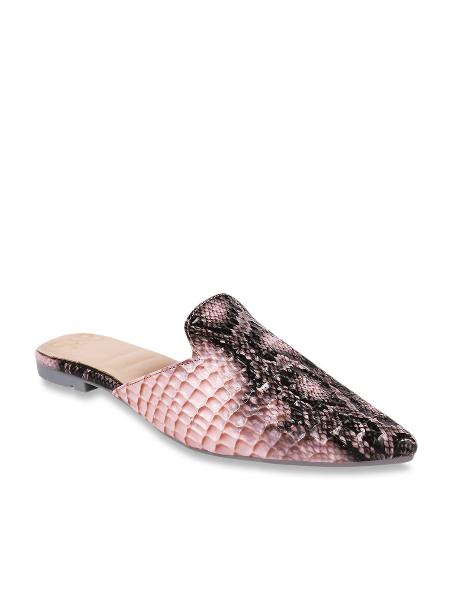 The White Pole Women's Pink Mule Shoes