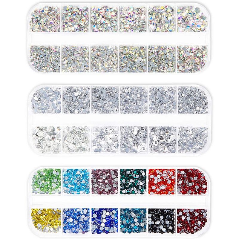 Bright Creations 6007 Pieces Hotfix Rhinestones Set with Dotting Pen and Tweezers for Arts and Crafts