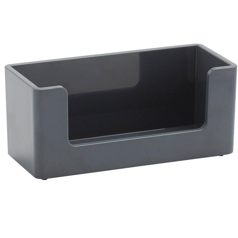 Poppin, Business Card Holder, Dark Gray (102741) 