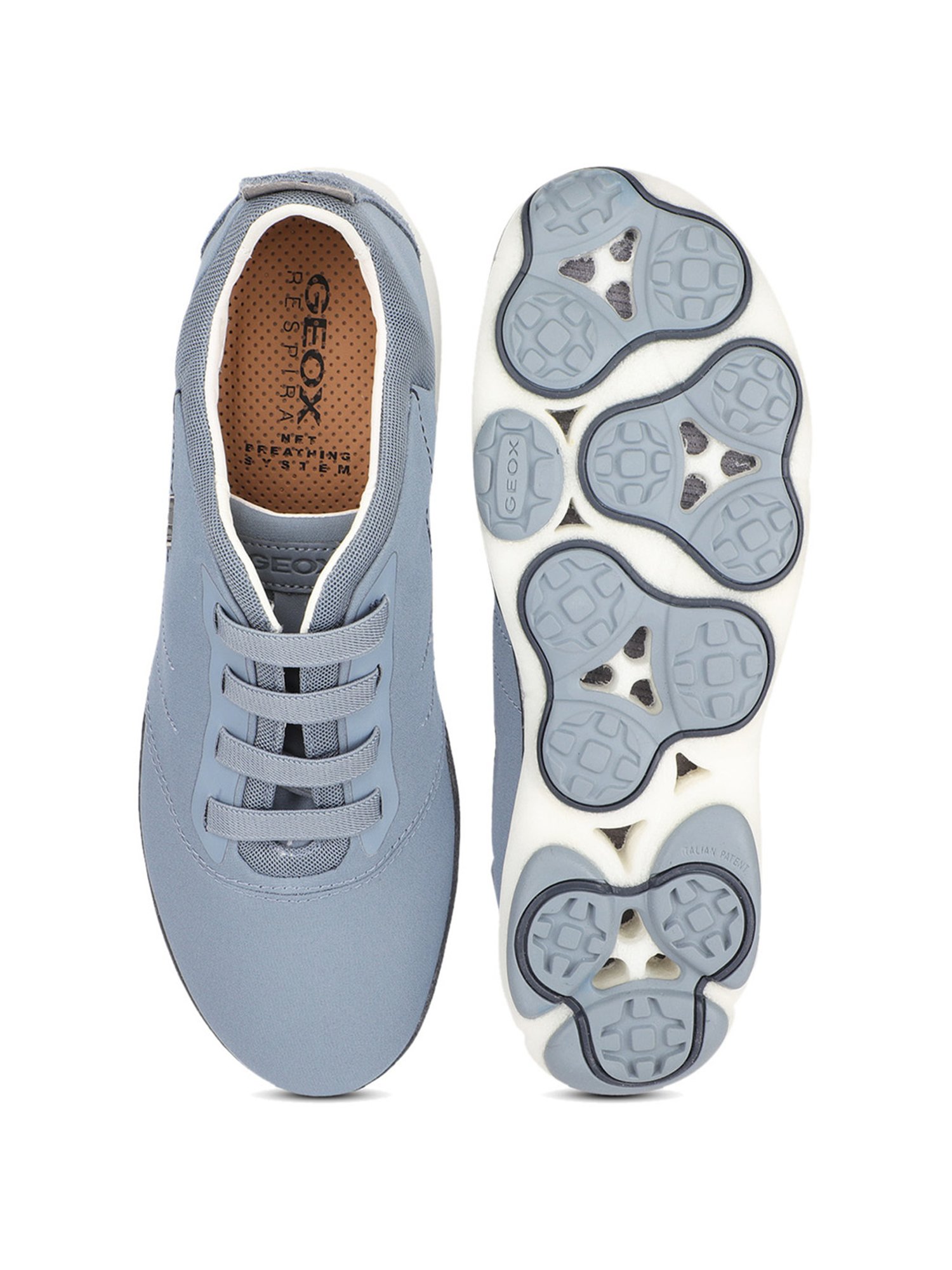 Geox Men's Ice Blue Casual Sneakers