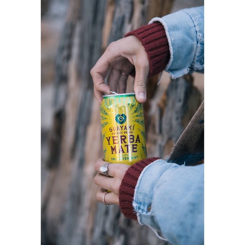 Guayaki Yerba Mate Enlighten Mint - 15.5 fl oz Can