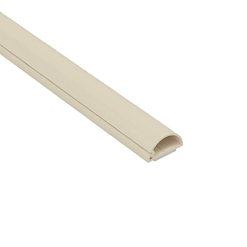Cable Raceway OnWall Cord Cover | Channel to Hide and Conceal Cords Cables and Wires | Cable Management Small Beige