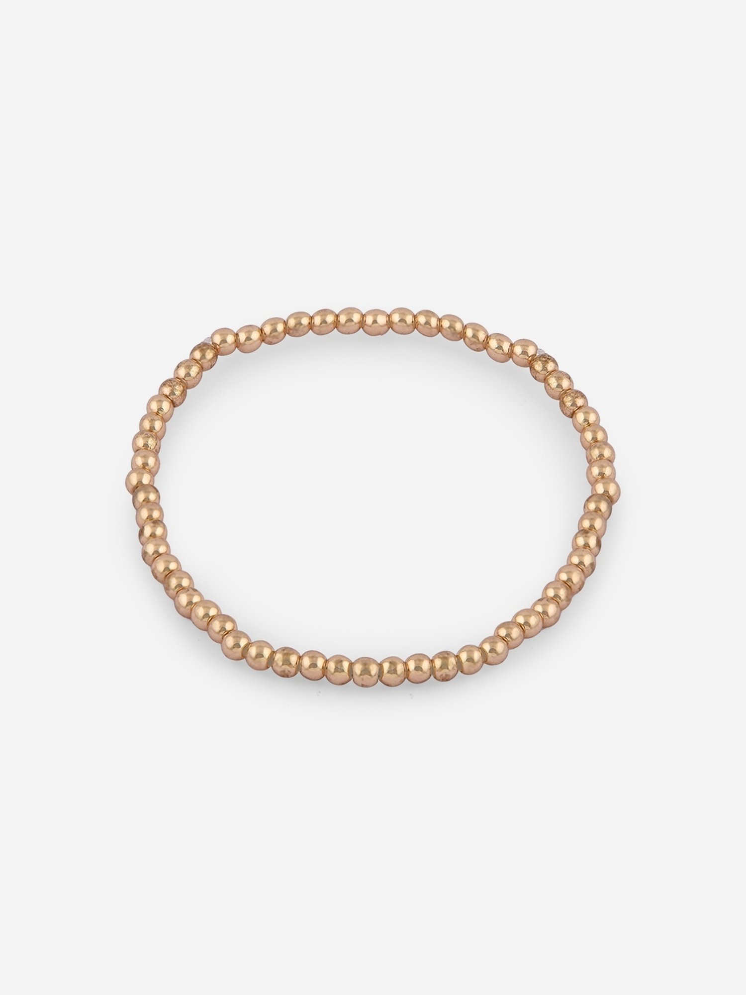 ToniQ Pearl Fusion Wear Alloy Multi Stretch Bracelet for Women - Set of 4