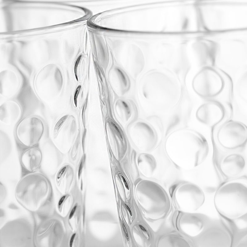 4pk Embossed Glass Drinkware Tall - Hearth & Hand™ with Magnolia