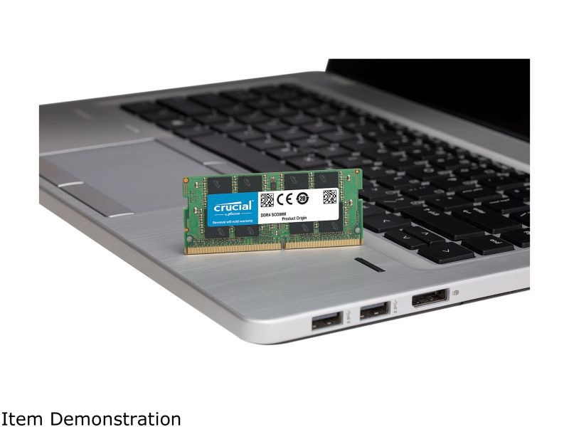 Crucial 32GB Single DDR4 3200 MT/s CL22 SODIMM 260-Pin Memory - CT32G4SFD832A