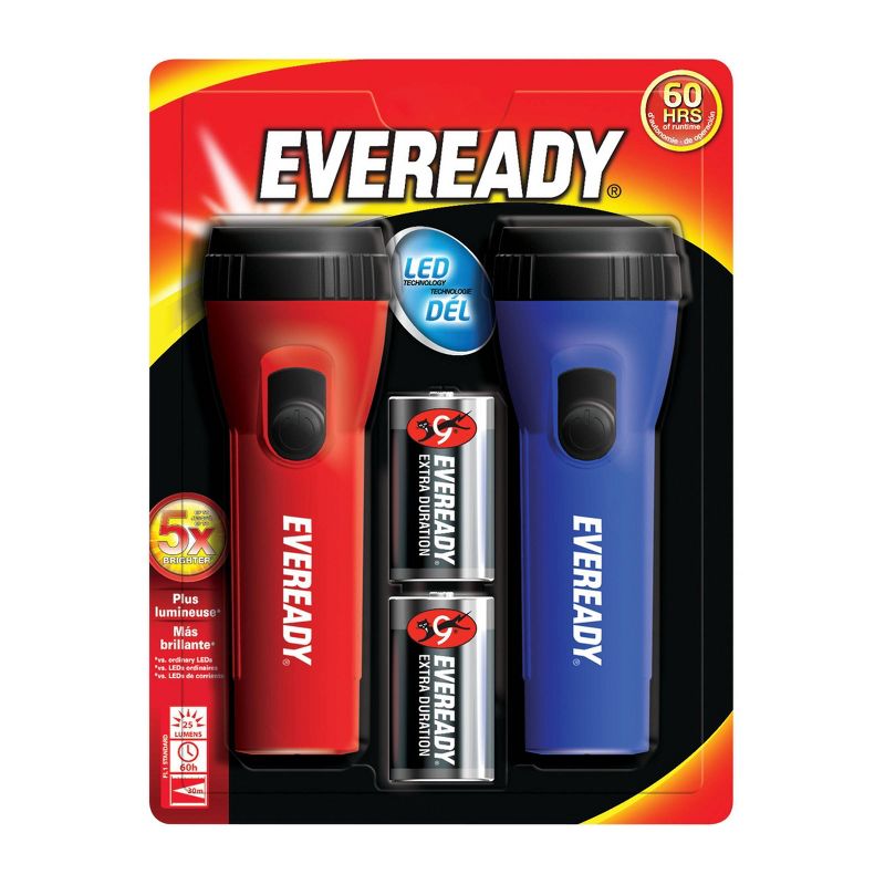 Eveready 2pk LED Flashlight
