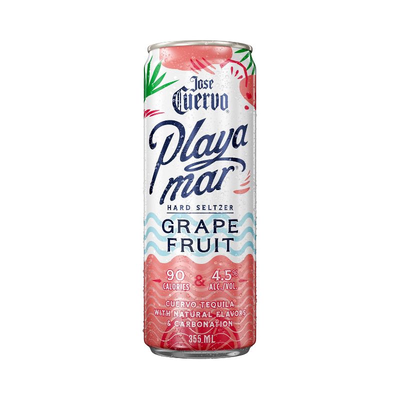 Jose Cuervo Playamar Grapefruit Hard Seltzer - 4pk/355ml Cans