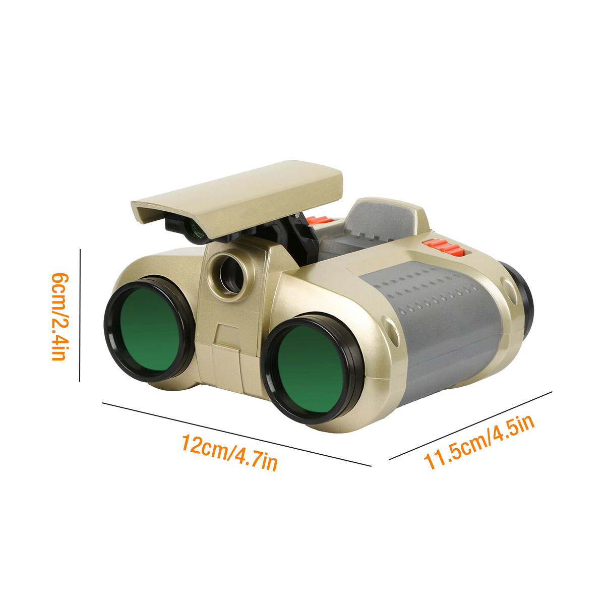 Night Vision Binoculars with Pop Up Light High Quality Binocular Outdoor Travel Hunting Camping, Gold