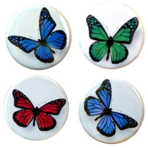 Buttonsmith Butterflies Tinker Top Set to use with Tinker Reel badge reel - Made in USA