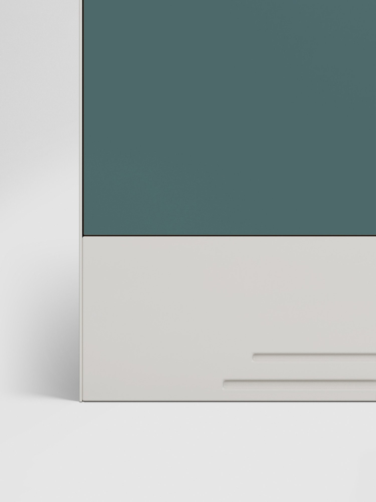 Godrej Interio Slimline 2-Door Steel Almirah, Tex Sea Pine (1-Year Warranty, 1 Locker, 1 Drawer)