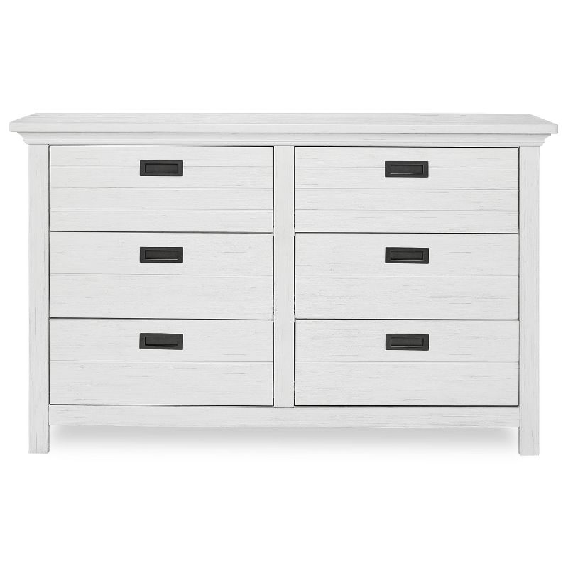 Evolur Waverly Double Dresser - Weathered White