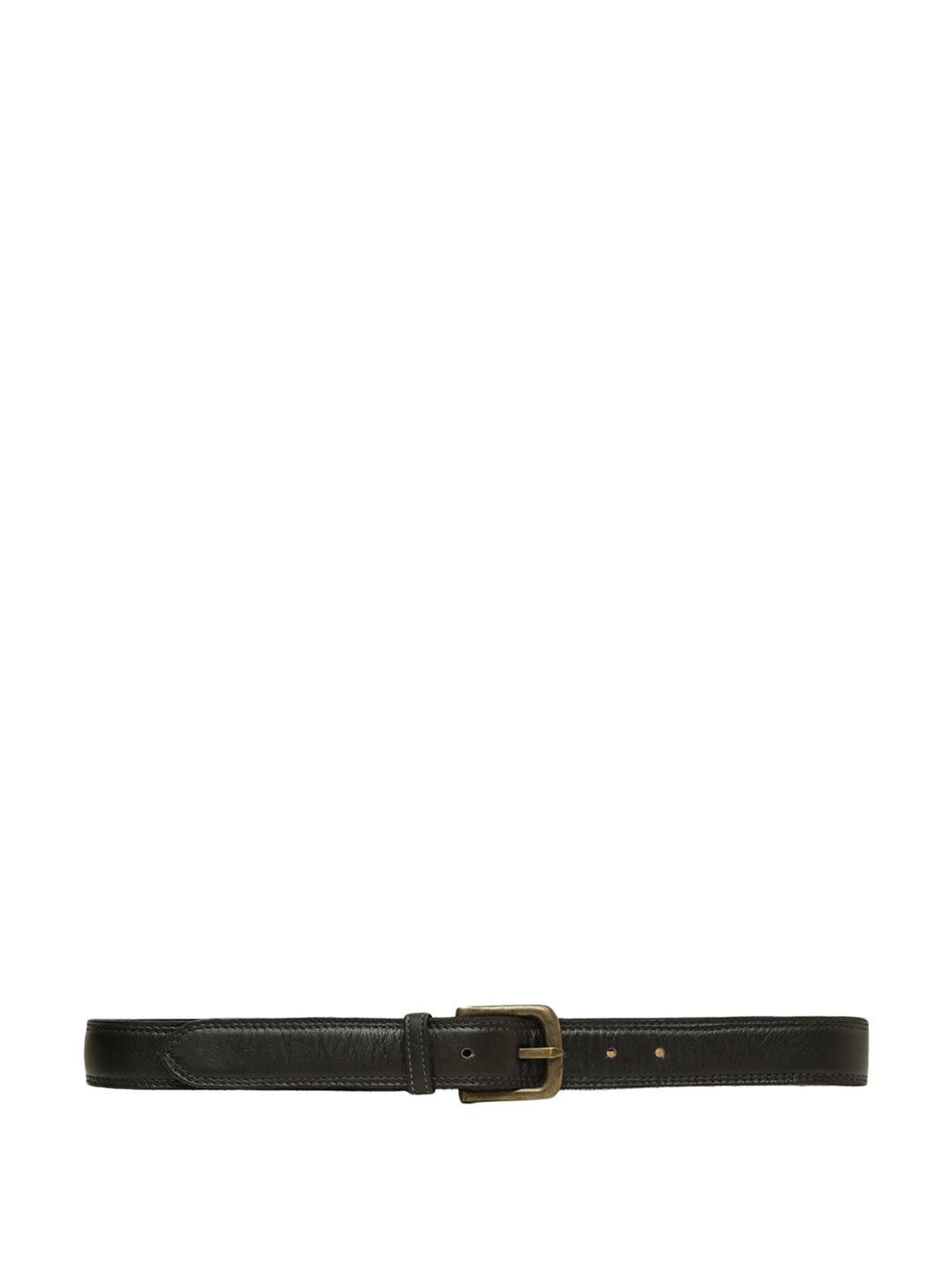 Art N Vintage Black Leather Waist Belt For Men
