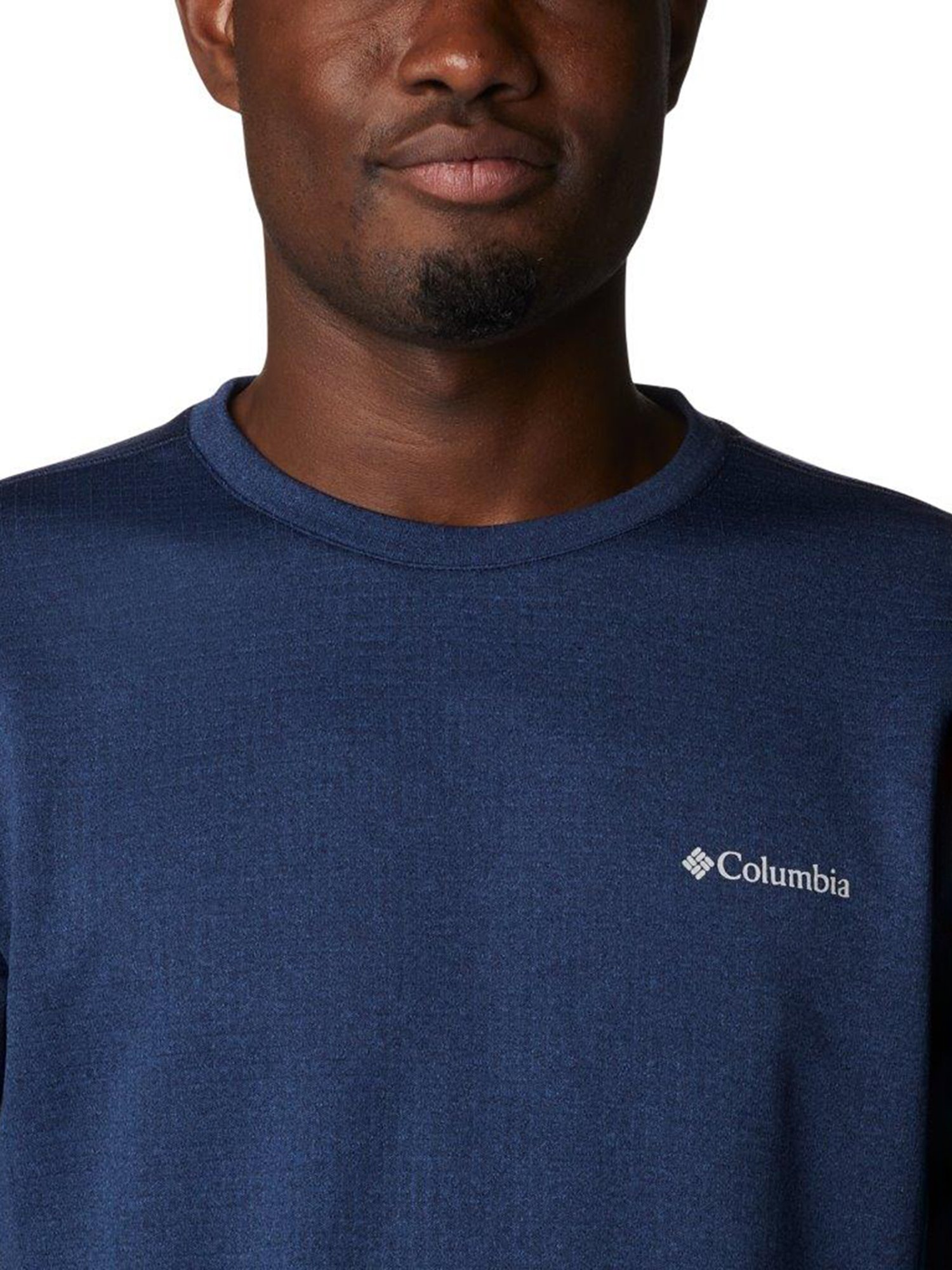 Columbia Men Blue Park View Crew T-Shirt