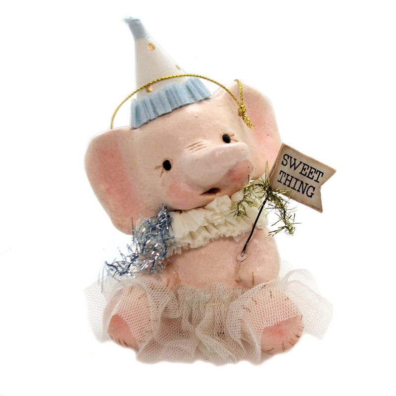 Easter 5.25" Sweet Thing Ellie Pink Elephant Tutu  -  Decorative Figurines