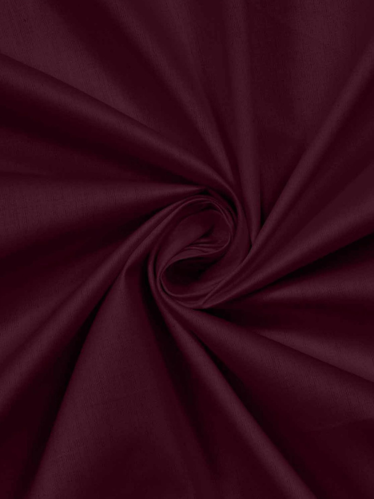 Haus & Kinder Solid Wine 300 TC Cotton Bed Sheet with 1 Pillow Cover