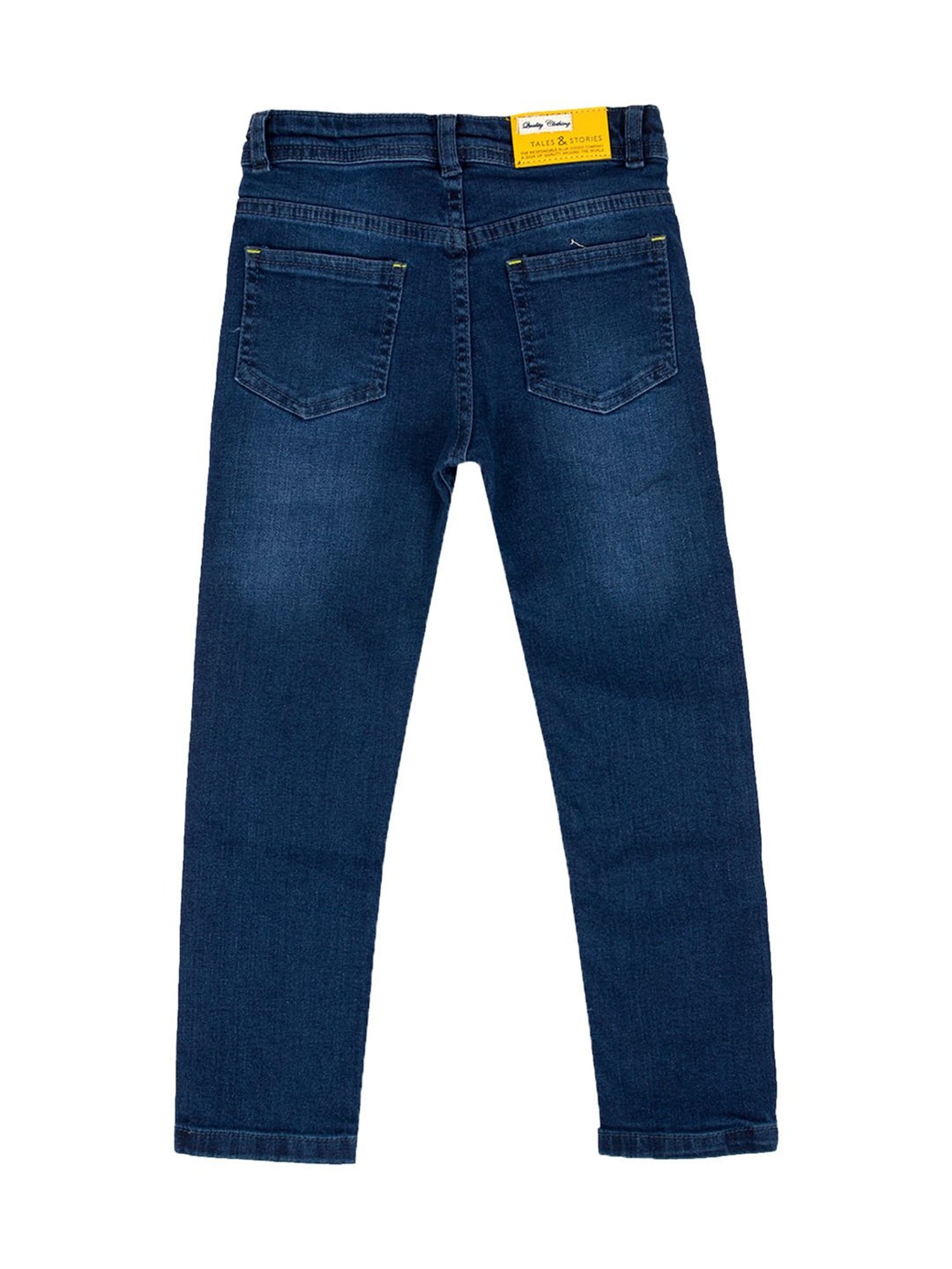 Pepe Jeans Boys Dark Blue Solid Jeans
