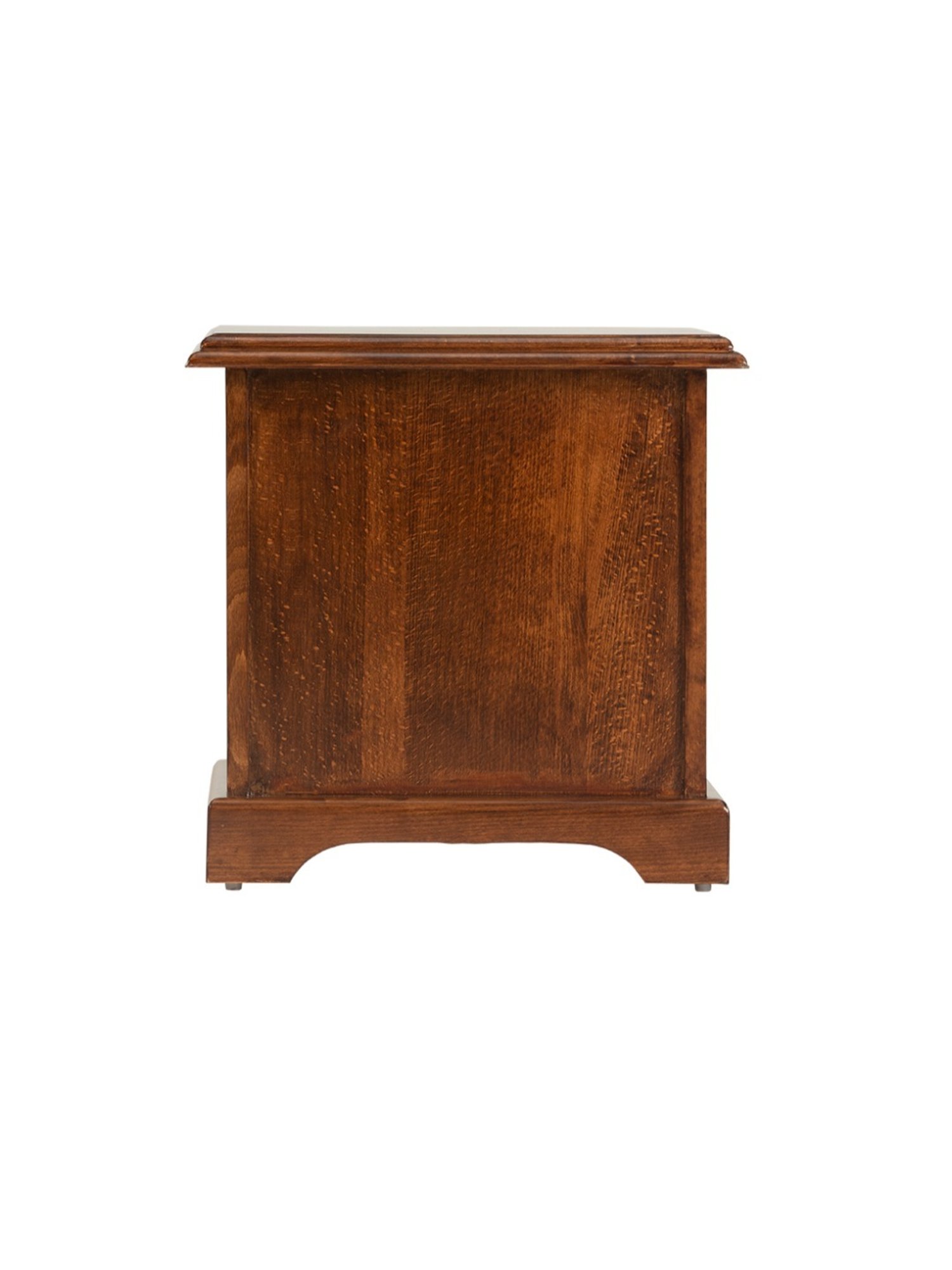 Durian Lewis Brown Solid Wood Side & End Table in Dark Oak Finish