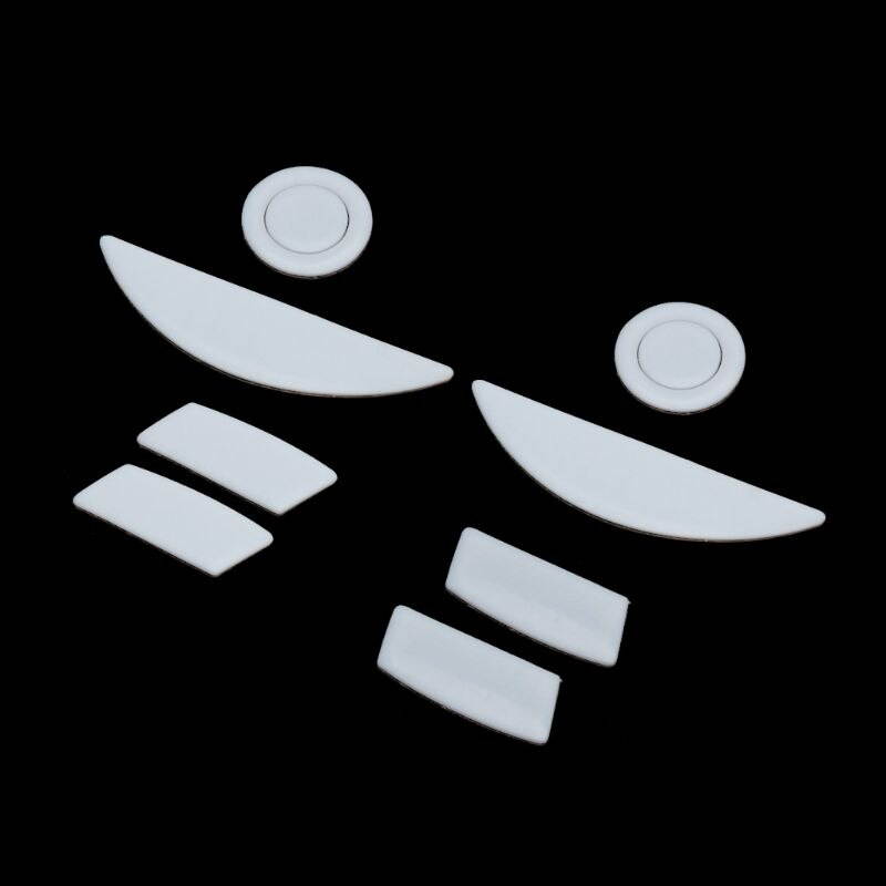 Lejiahong 2 Sets/pack Tiger Gaming Mouse Feet Mouse Skate For Razer Mamba 5G / Mamba 2015 Chroma 5G / Mamba Tournament Edition White