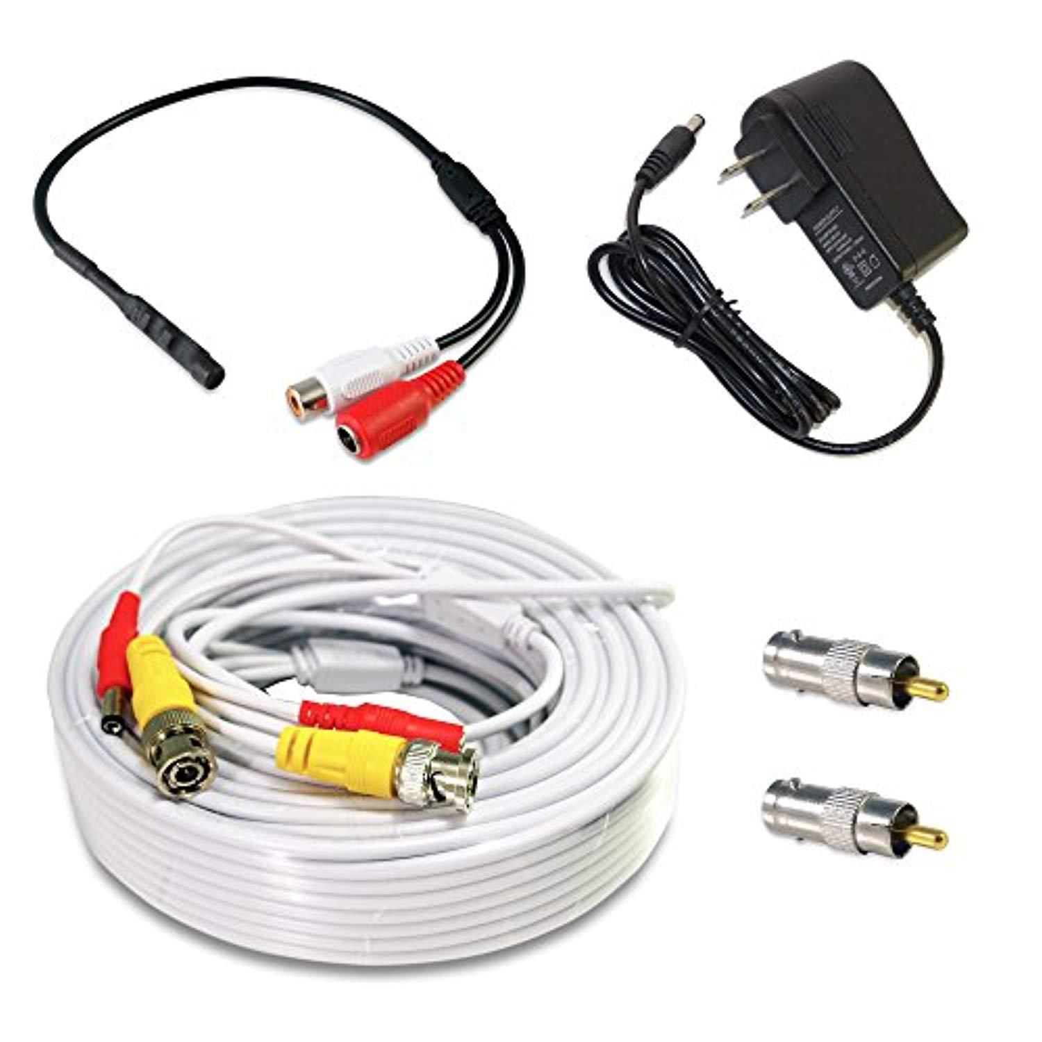 evertech high sensitive mini microphone kit white cable for security surveillance systems
