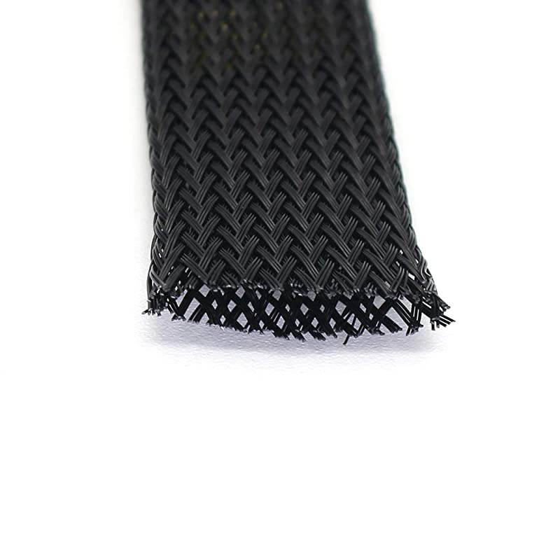 PET Expandable Sleeving Cord Protector Wire Loom Tubing Cable Sleeve for USB Charger Cable Power Cord Audio Video Cable Can Protect Cat Dog from Chewing Cords