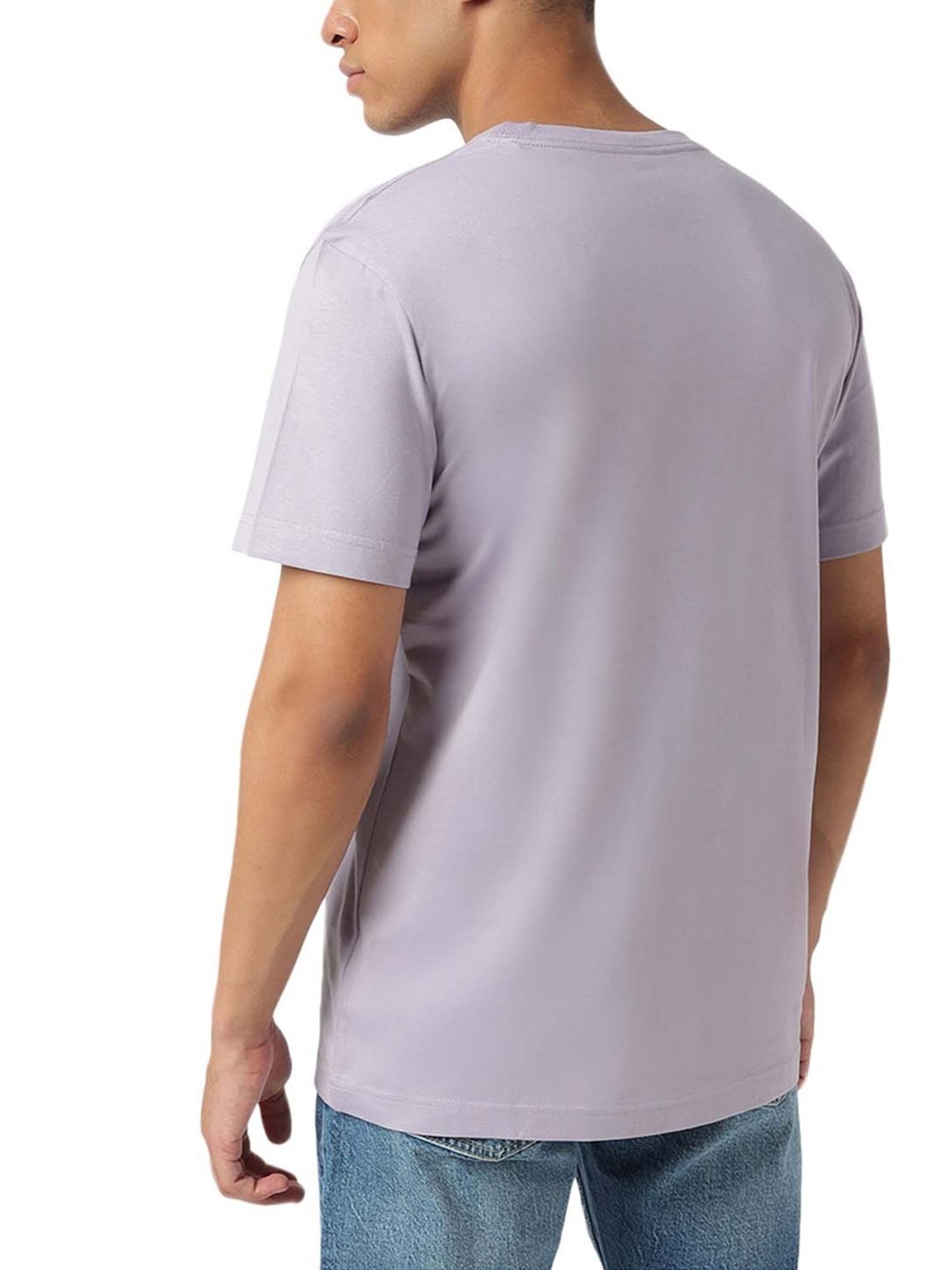 Calvin Klein Jeans Lavender Aura Regular Fit T-Shirt