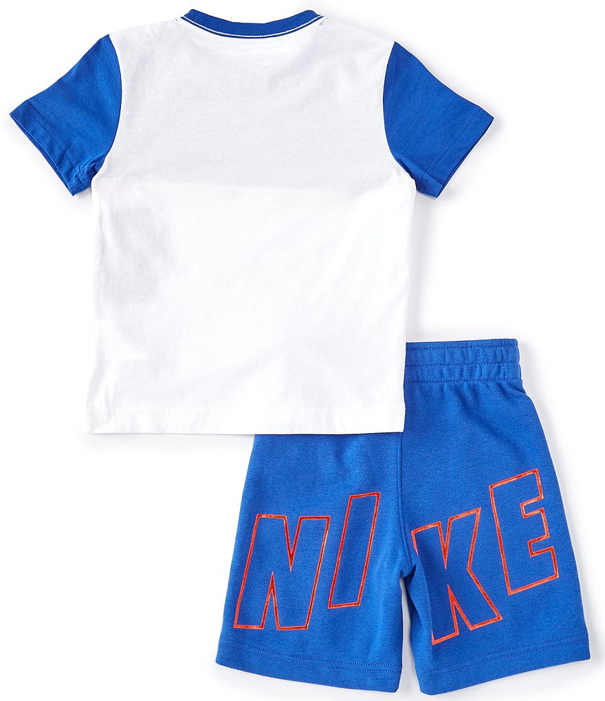 Champion Little Boys 2T-7 Short-Sleeve Script Logo Tee & Short Set