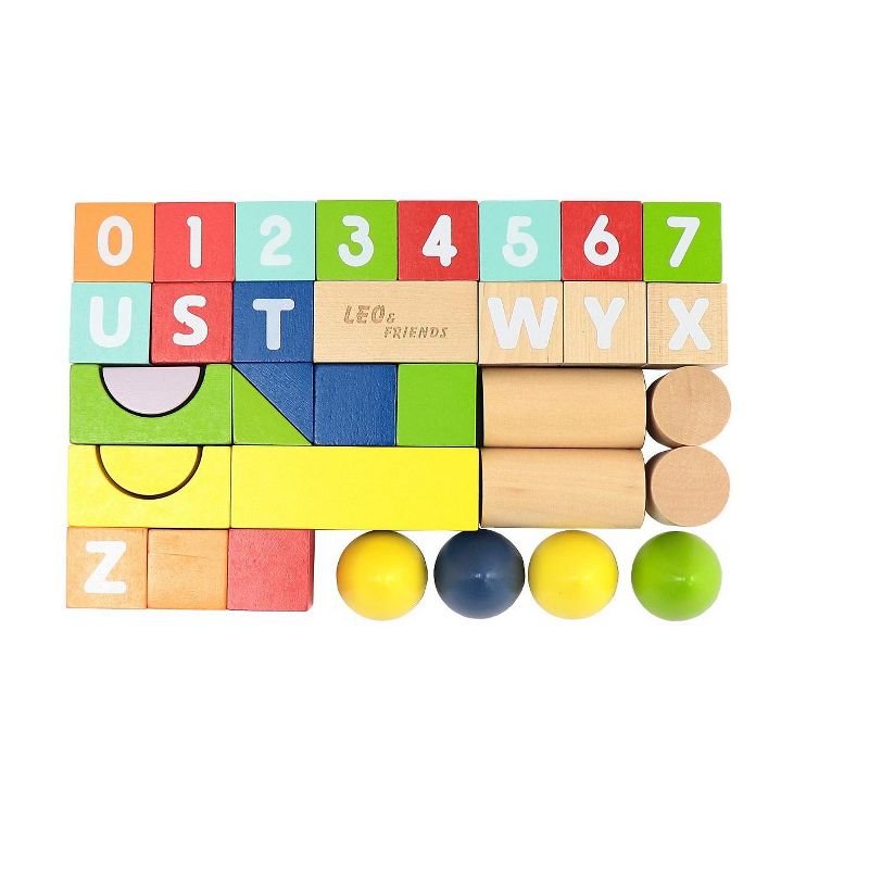 Leo & Friends Count and Spell Block 50-Piece Set