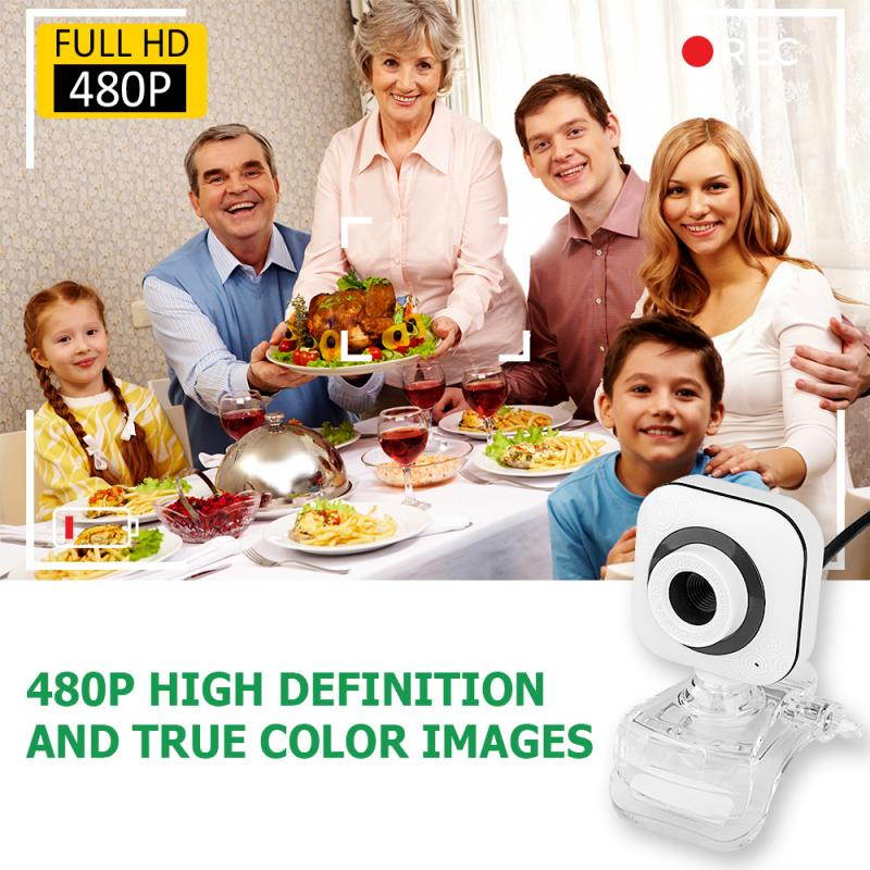 Webcams USB2.0 12 Million Pixels Web Camera Mic Clip-on Video Conferences Webcasts Video Calls Computer Peripherals