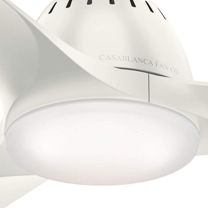 Hunter Fan Company Casablanca Wisp 52-Inch Multiple Speeds Modern Ceiling Fan with LED Lights and 3 Blades, White