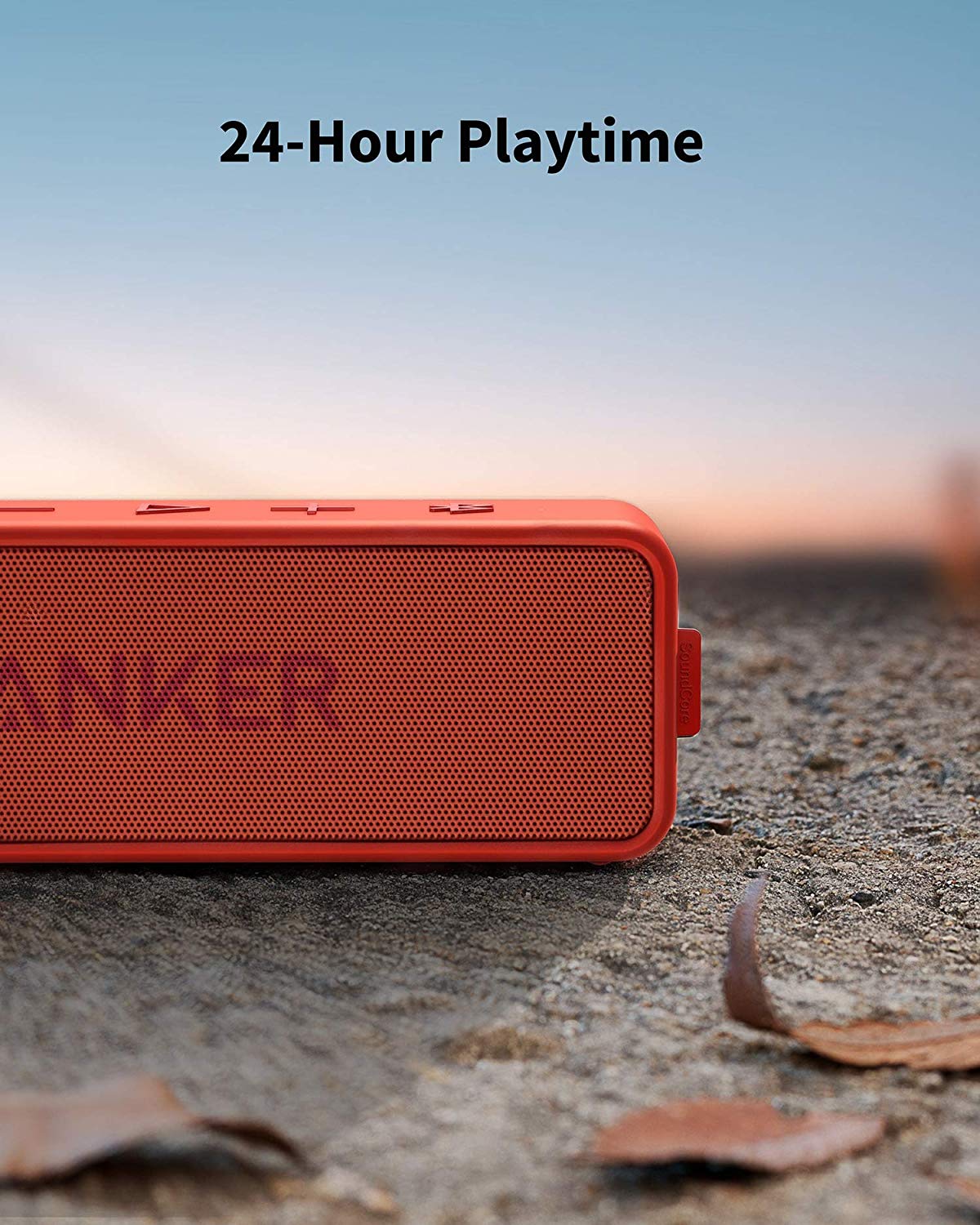 [Upgraded] Anker Soundcore 2 Portable Bluetooth Speaker with 12W Stereo Sound, Bluetooth 5, Bassup, IPX7 Waterproof, 24-Hour Playtime, Wireless Stereo Pairing, Speaker for Home, Outdoors, Travel