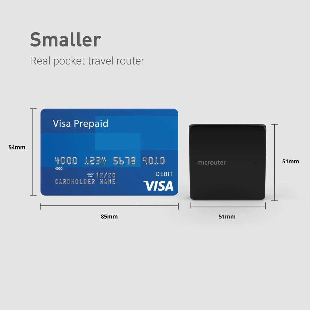 microuter-N300 Access Points Nano Travel Router OpenWrt Pre-Installed WiFi Repeater Bridge AP Extender 300Mbps One Ether Port