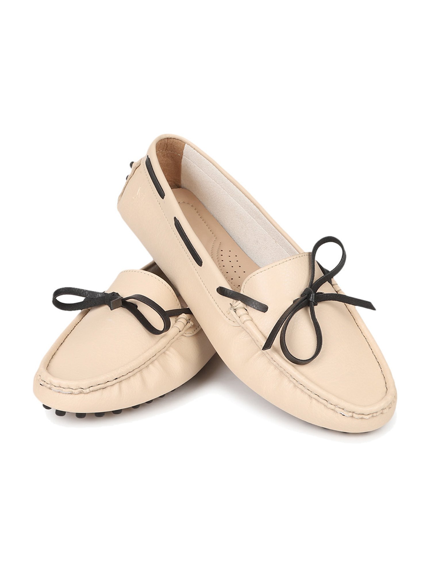 Yoho Women's Beige Boat Shoes