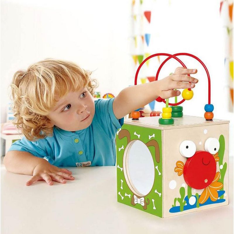Hape Kids Educational Wooden Discovery Box Bead Maze Activity Center Baby Toy