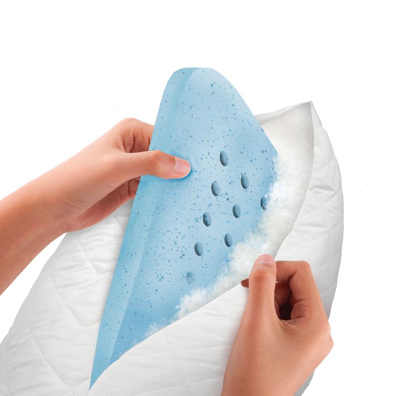 Downlite Soft White Goose Down Hypoallergenic Pillow &ndash; Perfect for Stomach Sleepers Standard