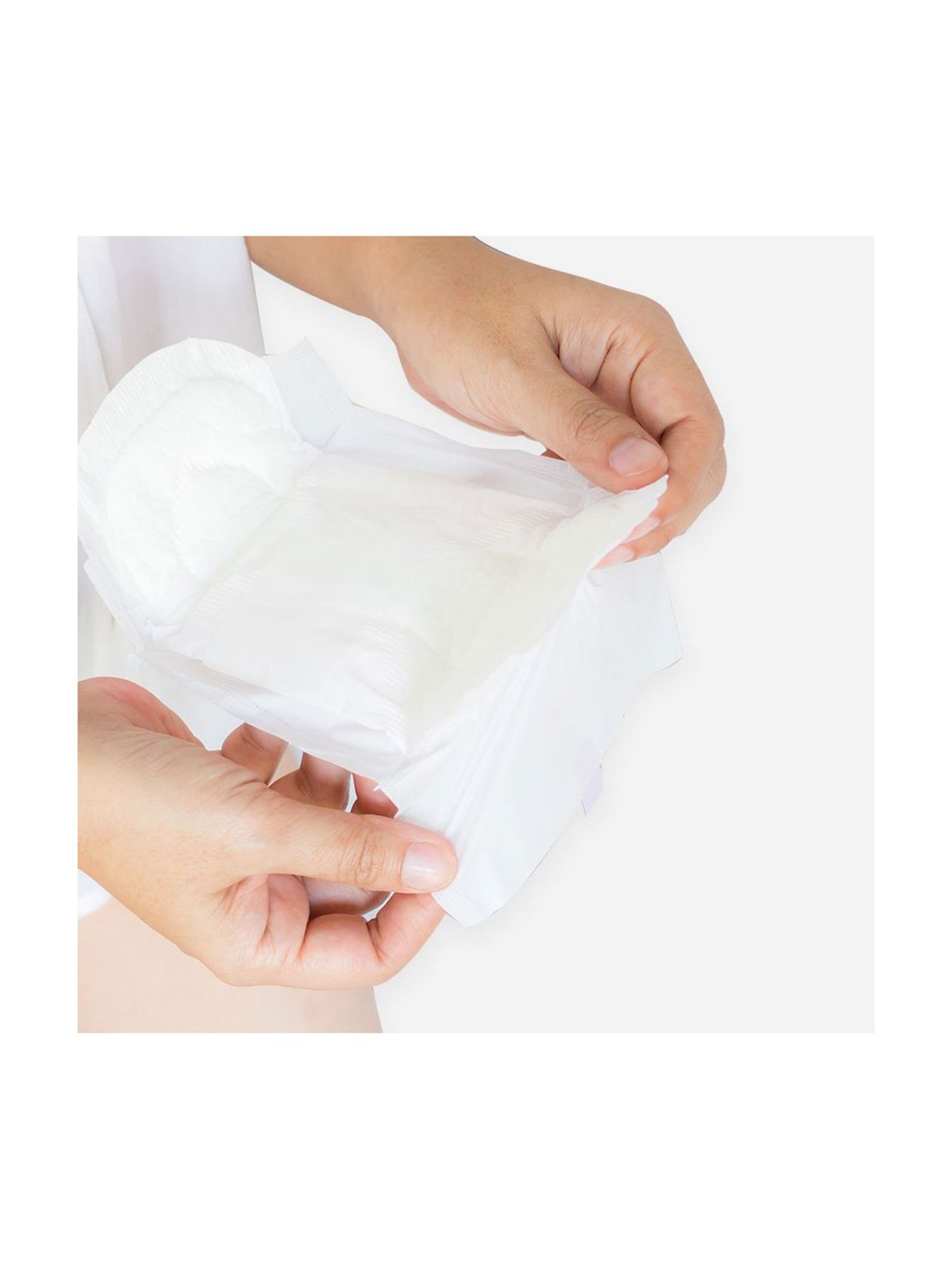 PINQ Bulk Me Box, Cotton Ultra Sanitary Pads With Individual Disposable Pouch,20 each (XXL+XL)