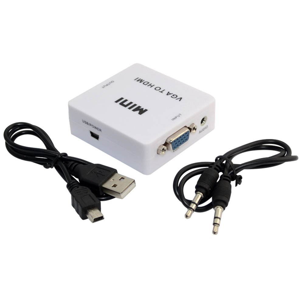 Topwin VGA to HDMI HD HDTV Video Converter Box Adapter for PC Laptop DVD
