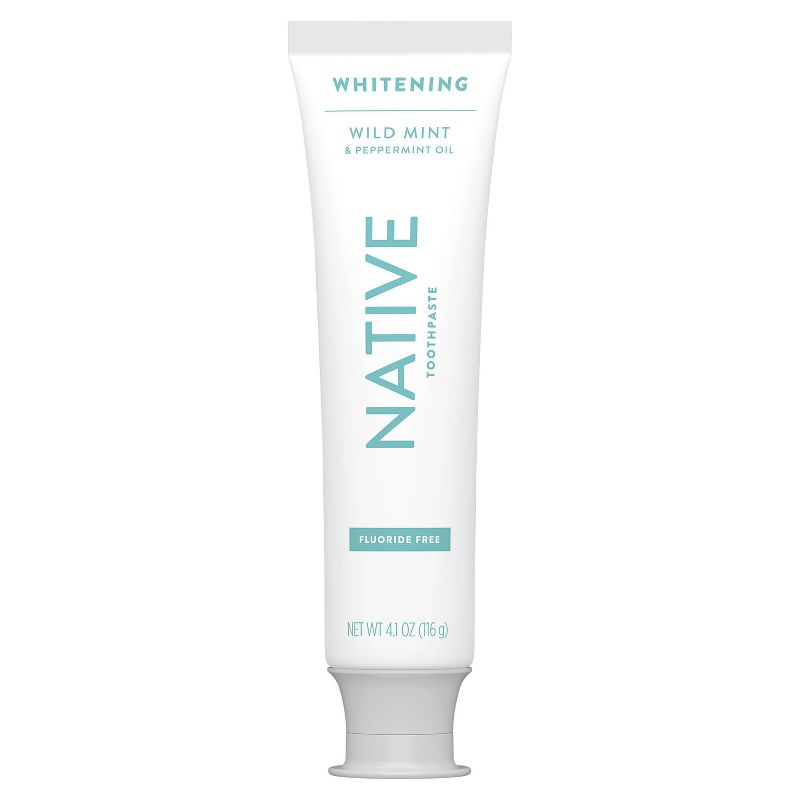 Native Whitening Wild Mint & Peppermint Oil Fluoride Free Natural Toothpaste - 4.1oz
