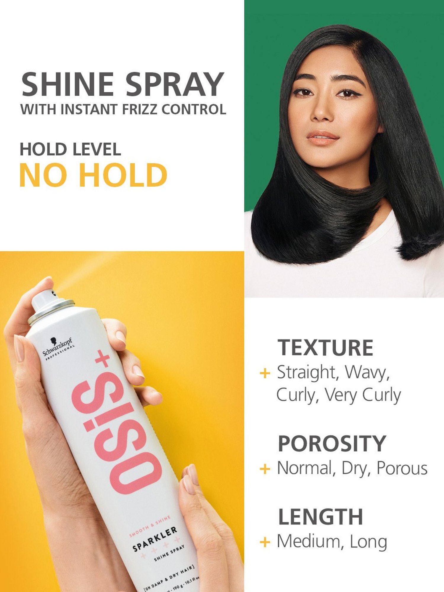 Schwarzkopf Professional Osis+ Smooth & Shine Sparkler Shine Spray - 300 ml