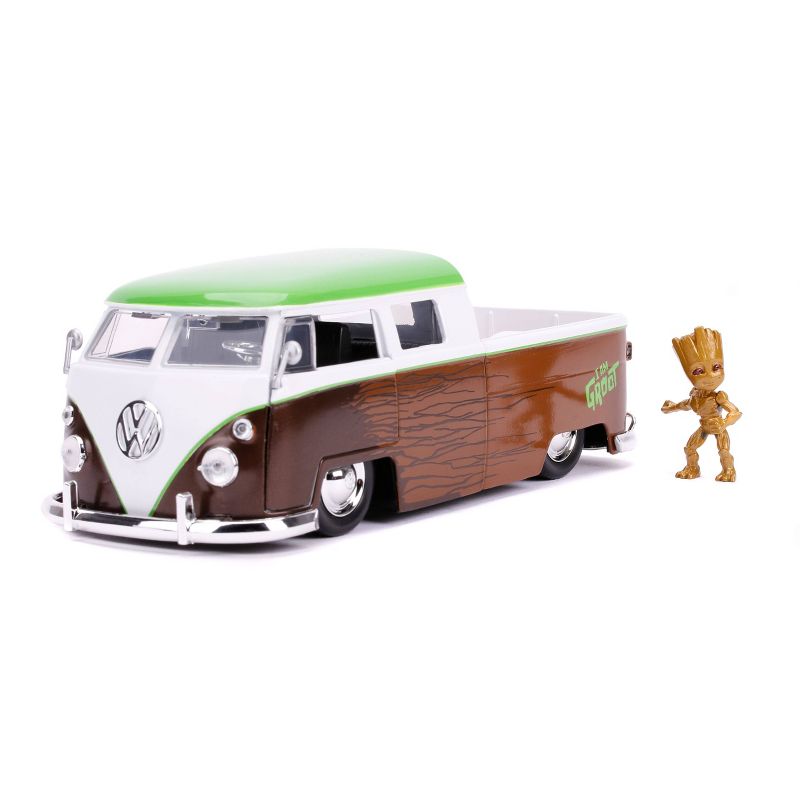 Marvel Guardians of the Galaxy Groot & 1963 Volkswagen Bus 1:24 Die-Cast Vehicle with Figure