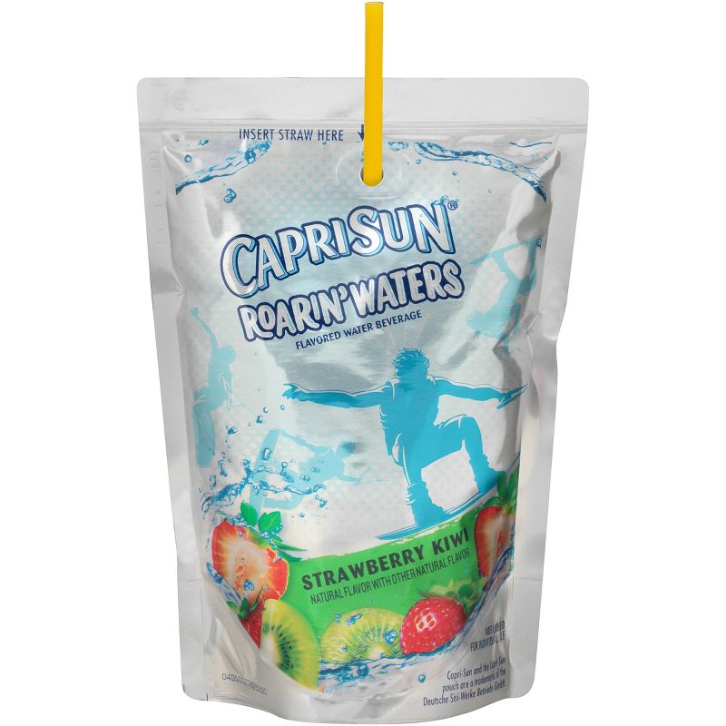 Capri Sun Roarin' Waters Strawberry Kiwi Juice Drinks - 10pk/6 fl oz Pouches