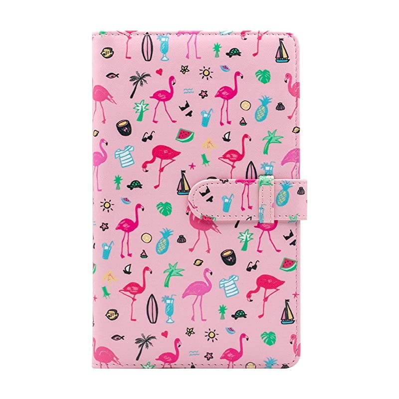 96 Pockets Mini Photo Album for Fujifilm Instax Mini Camera, Polaroid Snap, Z2300, SocialMatic Instant Cameras & Zip Instant Printer (96 Pockets, Pink Flamingo)