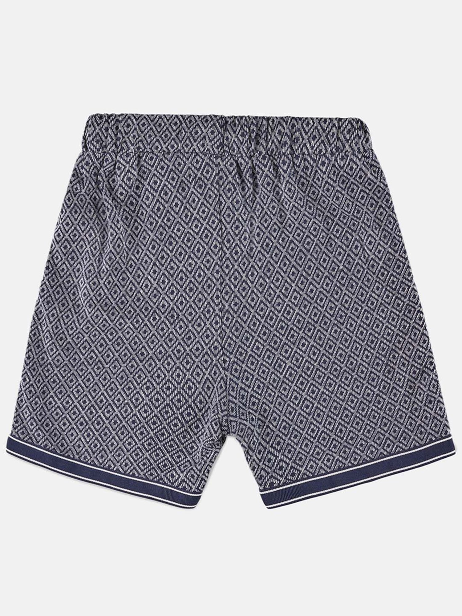 Angel & Rocket Kids Navy Printed Shorts