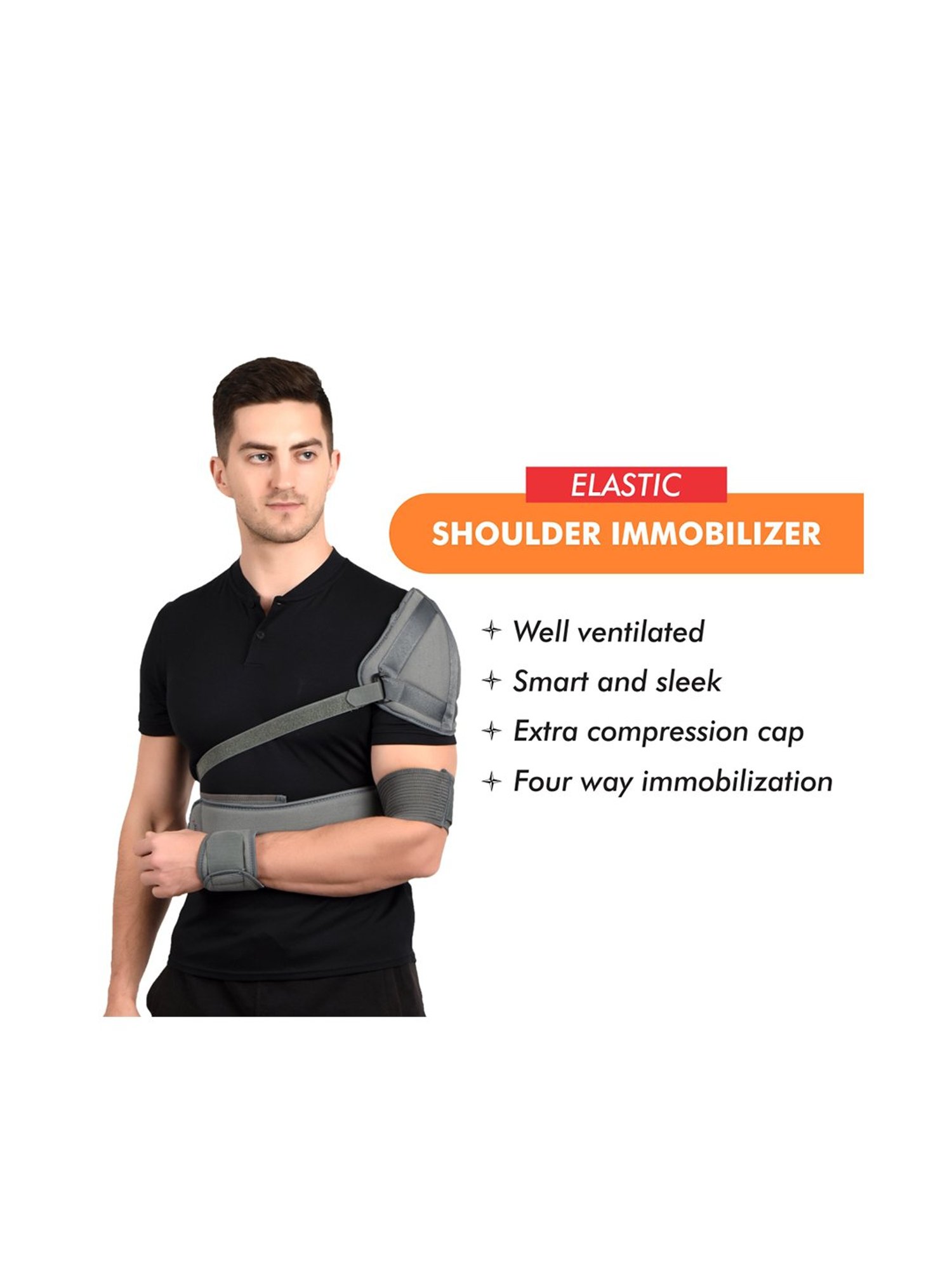 HealthSense Posture Corrector for Men, Back Pain Relief with Back Support Belt (Small) - Black
